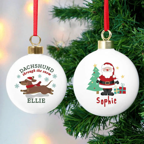 Personalised Christmas Tree Baubles