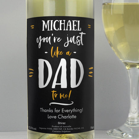 Personalised bottles of wine