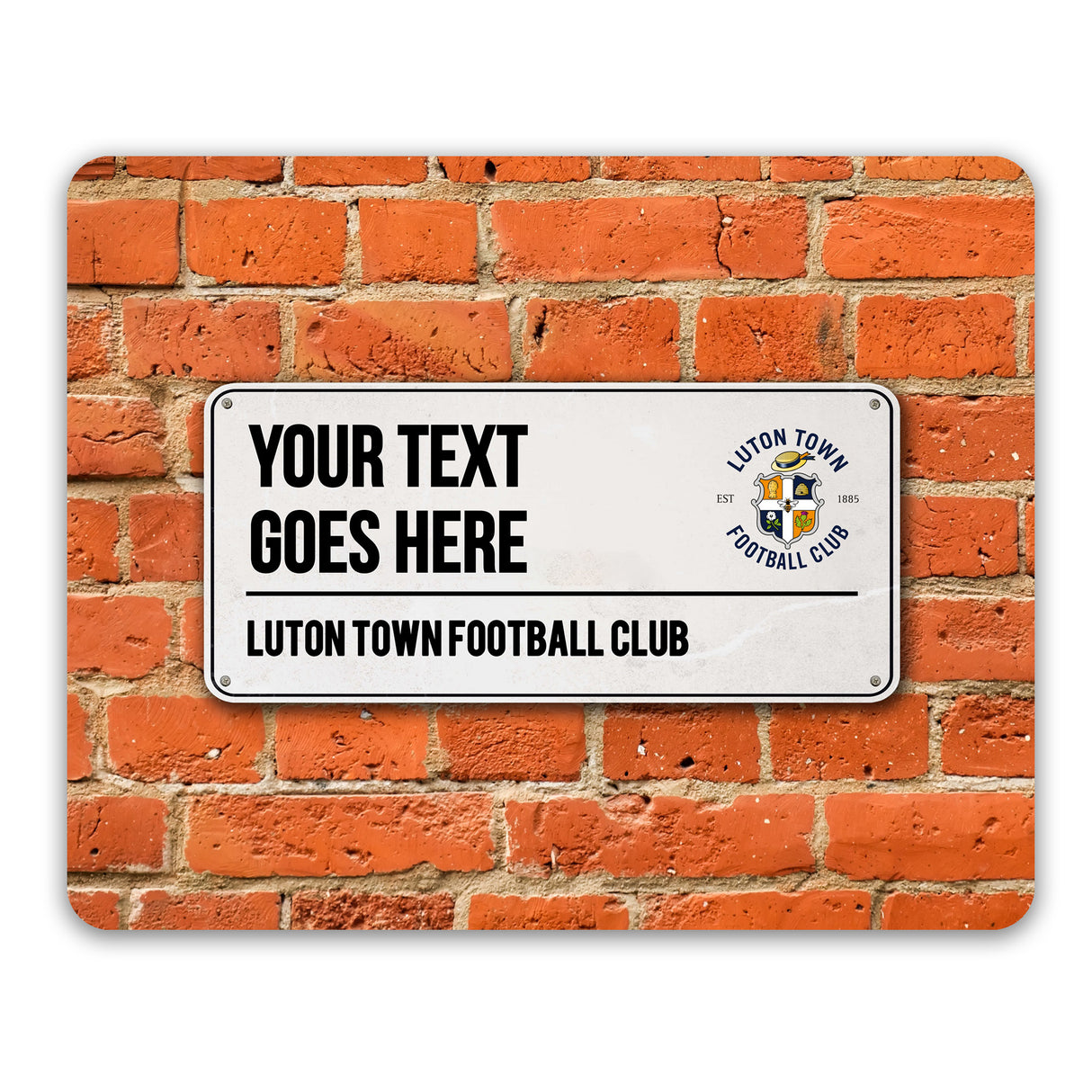 Personalised Luton Town FC Street Sign Mouse Mat - Tech Accessories at Gift Moments