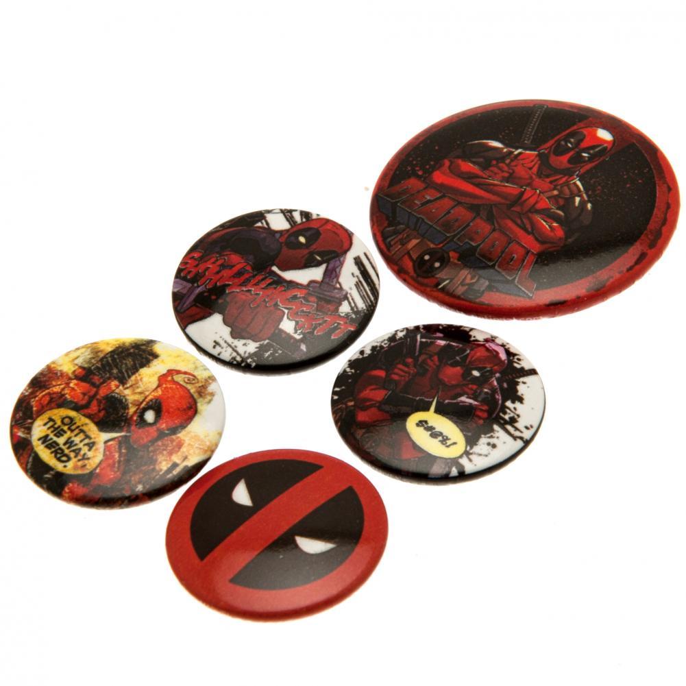 Deadpool Button Badge Set - Badges at Gift Moments