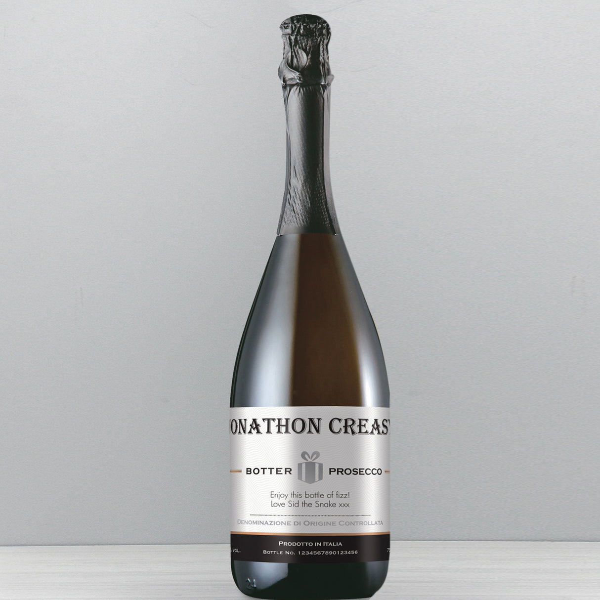 Personalised Contemporary Prosecco