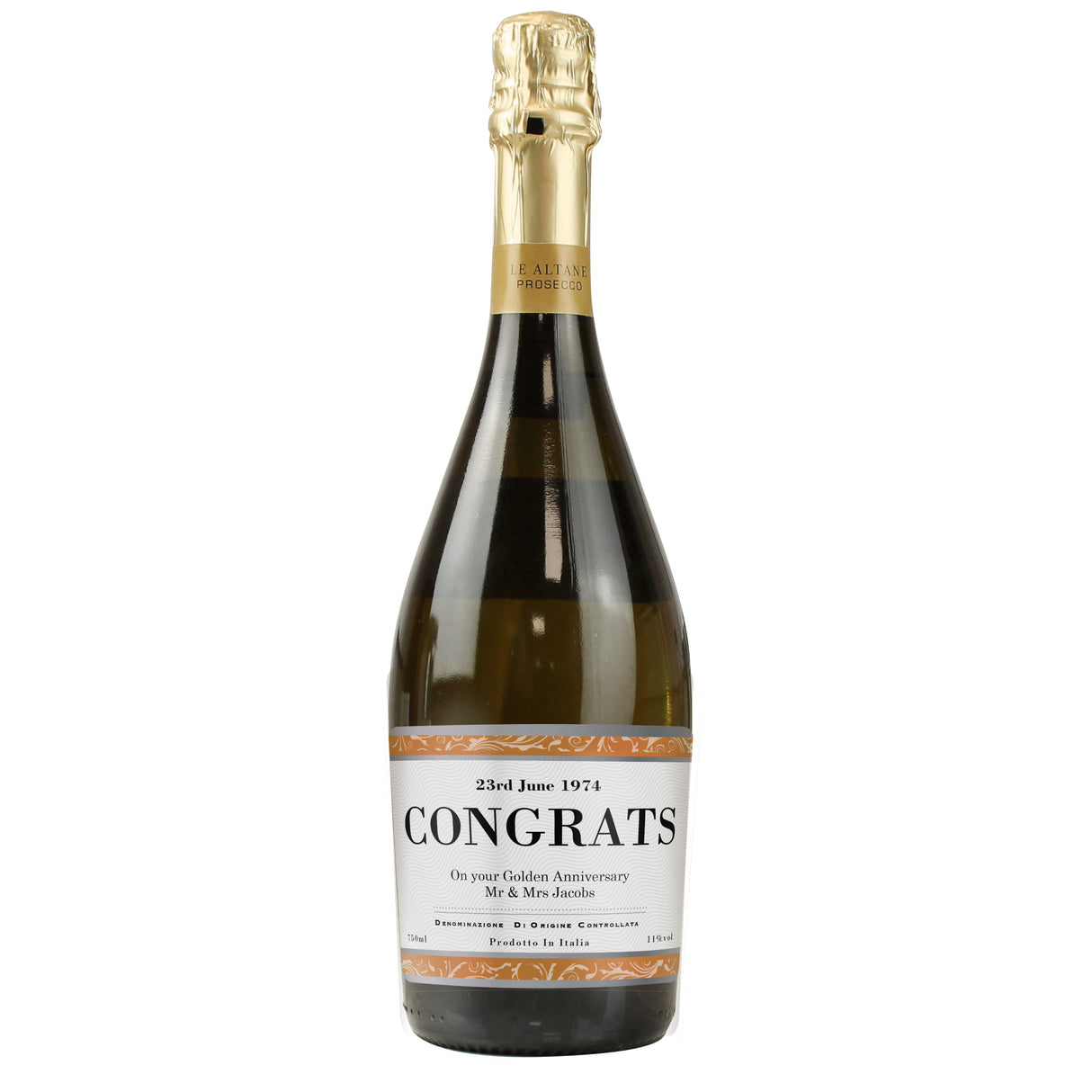 Personalised Contemporary Label Prosecco - Prosecco at Gift Moments