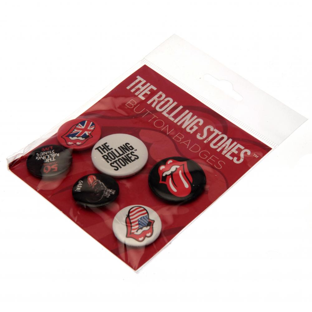 Rolling Stones Button Badge Set: 3 - Badges By The Rolling Stones