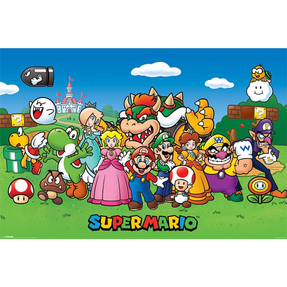 Super Mario Poster Characters 164 Default Title - Posters at Gift Moments