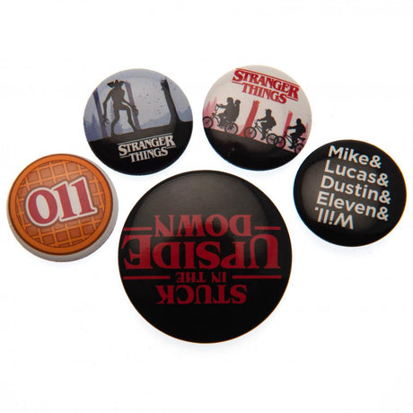 Stranger Things Button Badge Set Default Title - Badges at Gift Moments