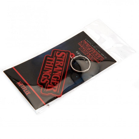 Stranger Things PVC Keyring Logo - Keyrings at Gift Moments