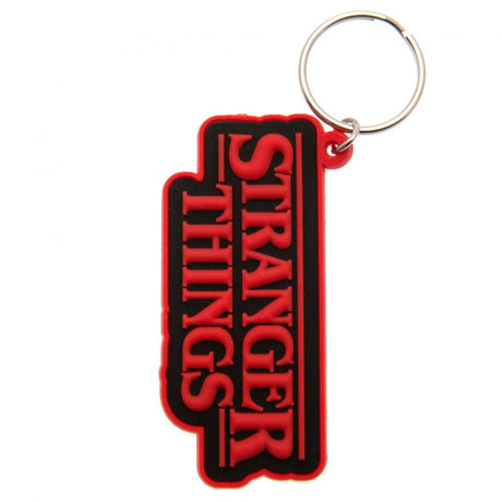 Stranger Things PVC Keyring Logo Default Title - Keyrings at Gift Moments