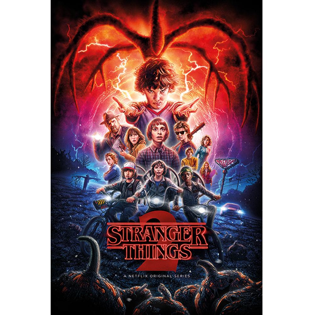 Stranger Things 2 Poster 185 - Retro Movie Art Default Title - Posters at Gift Moments