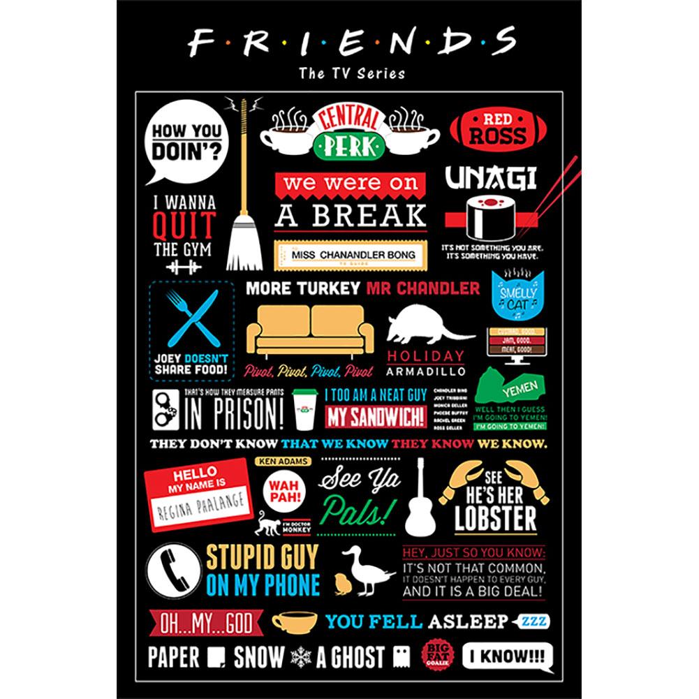 Friends Poster Infographic 150 Default Title - Posters at Gift Moments