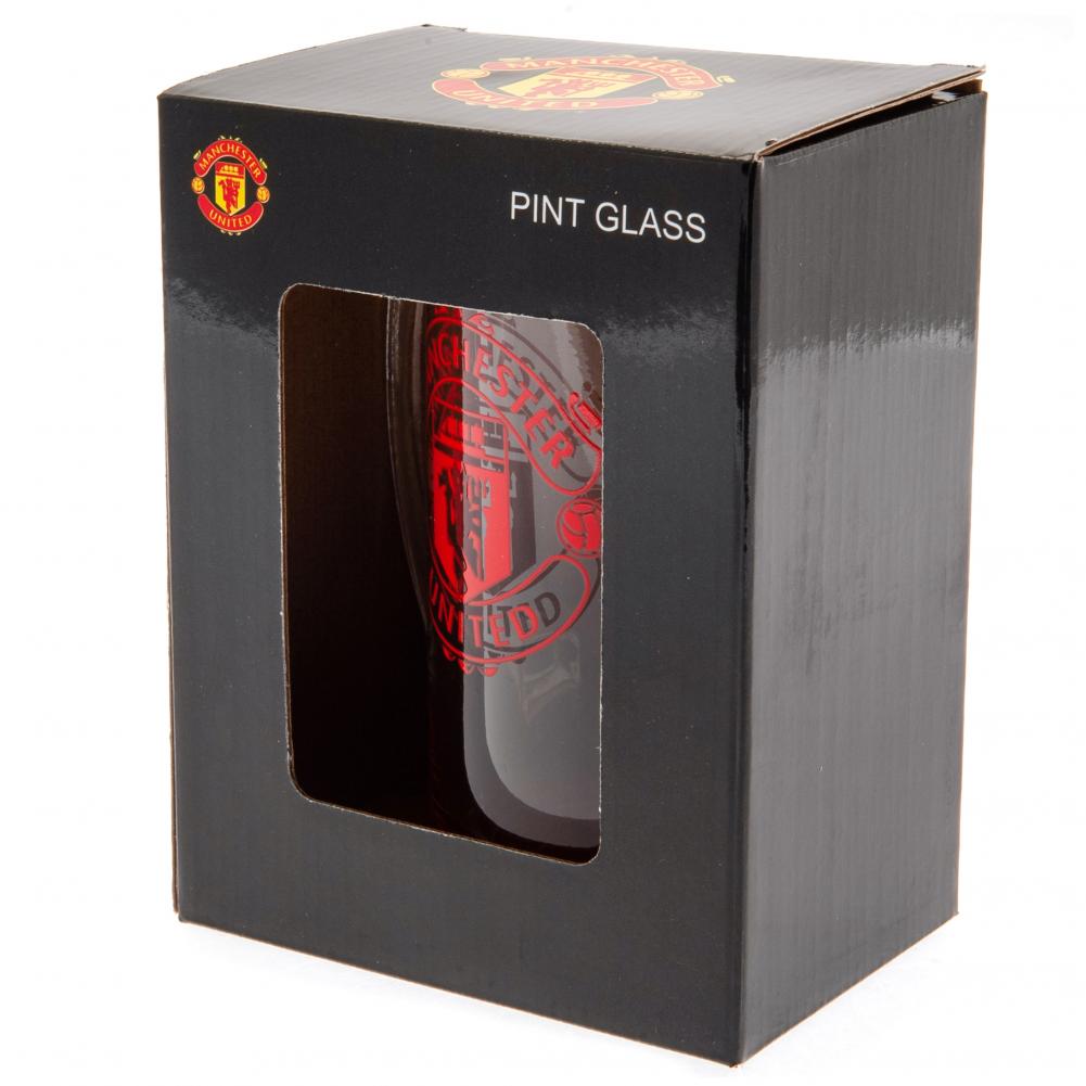 Manchester United FC Stein Glass Tankard - Glassware at Gift Moments