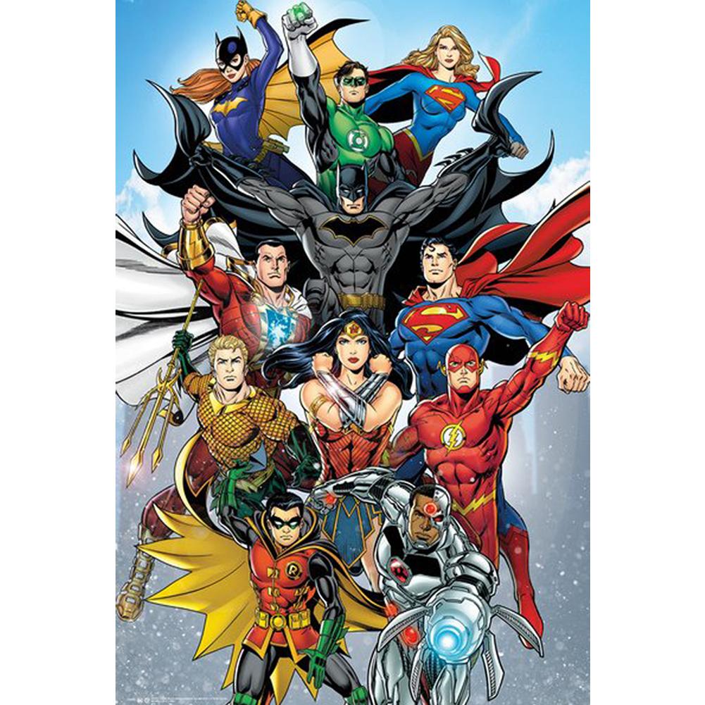 DC Comics Poster Rebirth 249 - Superhero Showcase Default Title - Posters at Gift Moments