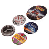 Back To The Future Badge Set: 3 - Badges By Back To The Future