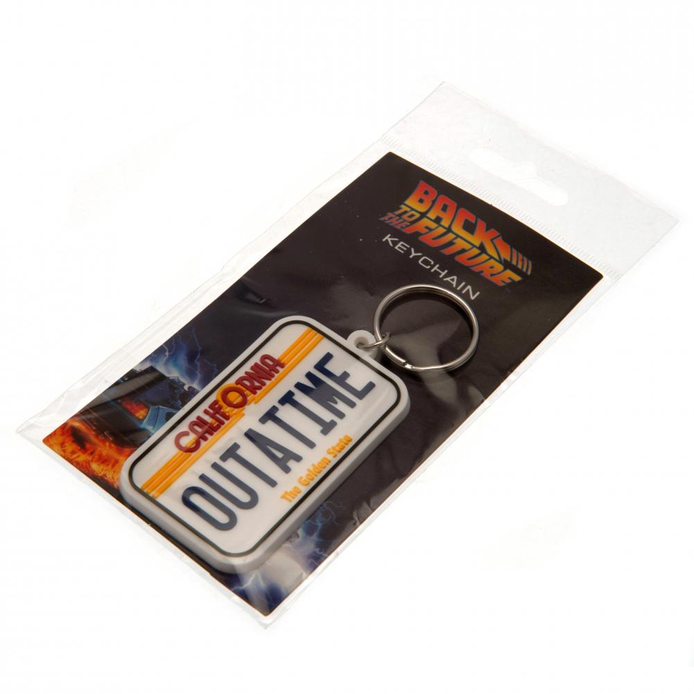 Back To The Future PVC Keyring License Plate - Keyrings at Gift Moments