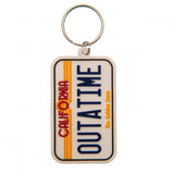 Back To The Future PVC Keyring License Plate Default Title - Keyrings at Gift Moments