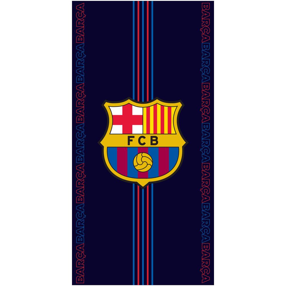 FC Barcelona Towel NV - 100% Cotton Velour Beach Towel Default Title - Towels at Gift Moments