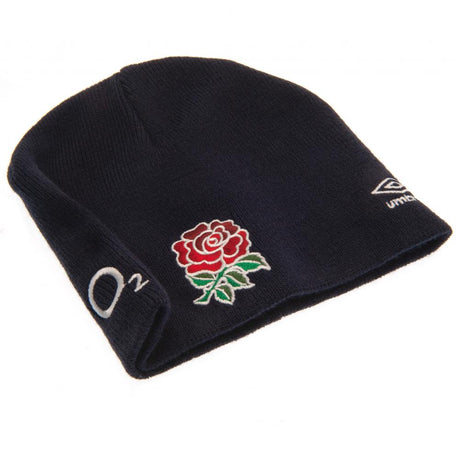 England RFU Umbro Beanie - Navy Blue Knitted Hat - Caps & Hats at Gift Moments