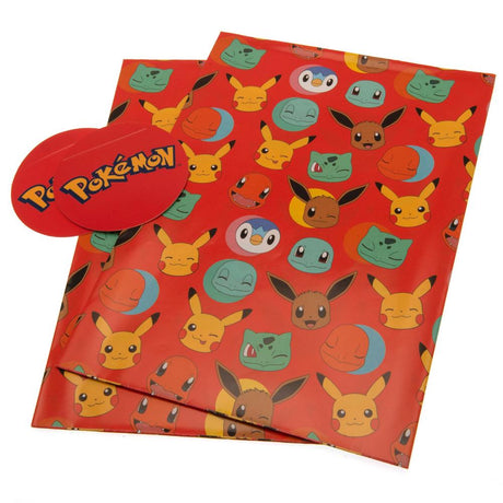 Pokemon Gift Wrap - Vibrant Celebration Wrap for Your Gifts Default Title - Gift Wrap & Bags at Gift Moments