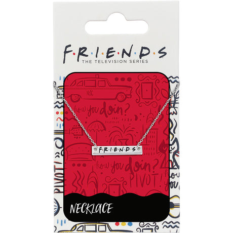 Friends Silver Plated Necklace Logo Charm - Jewellery at Gift Moments