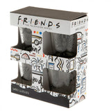 Friends Shot Glass Set - 4 Unique Designs: 4 - Glassware By Friends