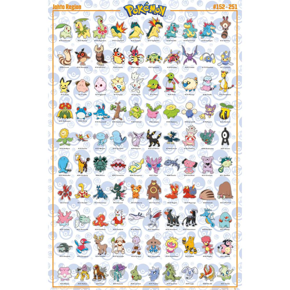 Pokemon Johto 212 Poster - High-Quality Artwork for Fans Default Title - Posters at Gift Moments