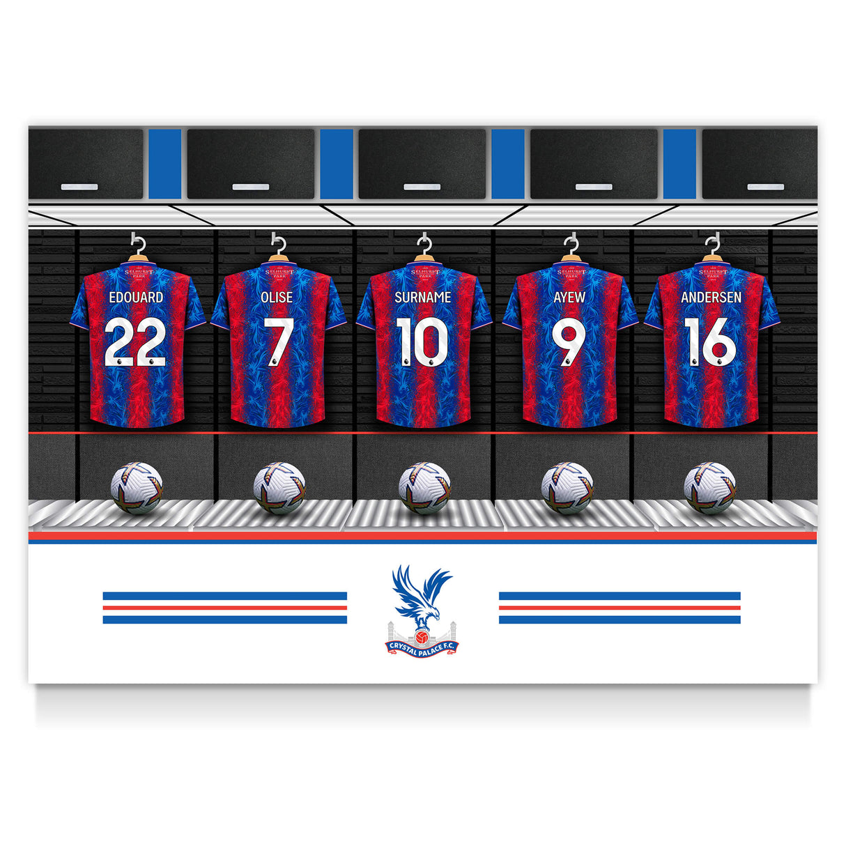 Personalised Crystal Palace FC Dressing Room Poster - Posters at Gift Moments