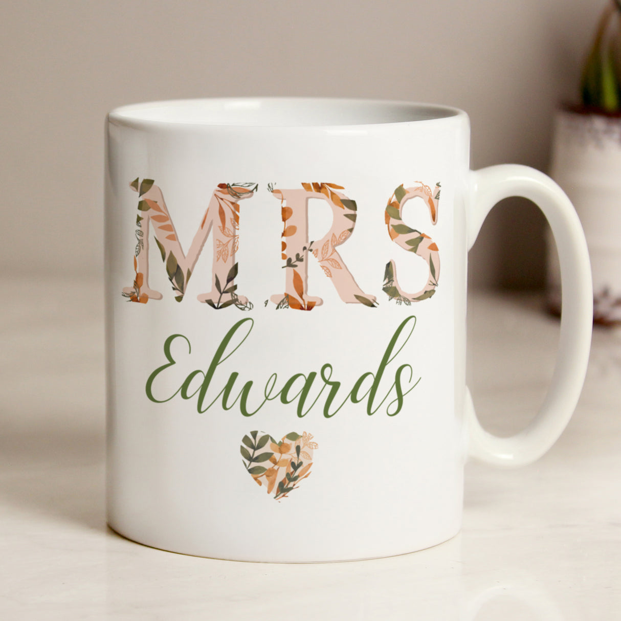 Personalised Mrs Autumnal Mug Default Title - Mugs at Gift Moments