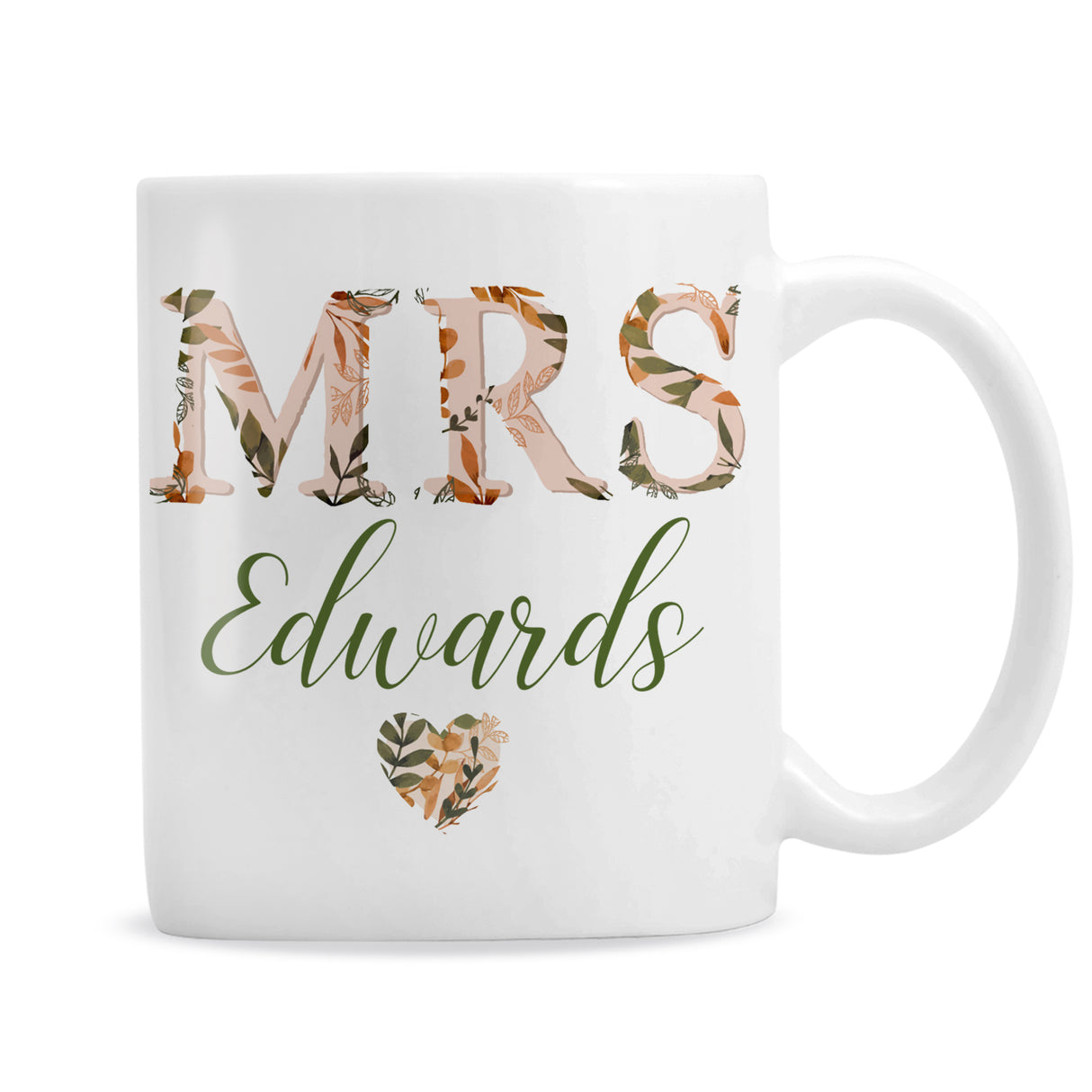 Personalised Mrs Autumnal Mug - Mugs at Gift Moments