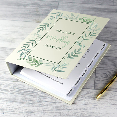 Personalised Botanical Wedding Planner - Calendars & Planners at Gift Moments