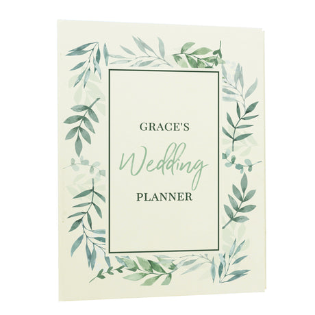 Personalised Botanical Wedding Planner - Calendars & Planners at Gift Moments