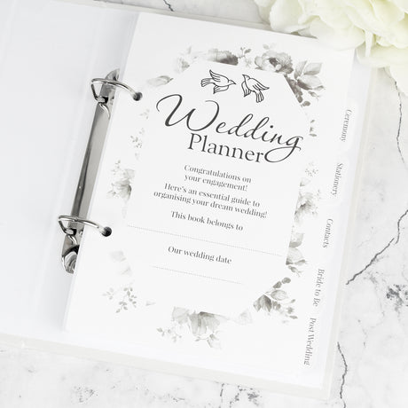 Personalised Botanical Wedding Planner - Calendars & Planners at Gift Moments