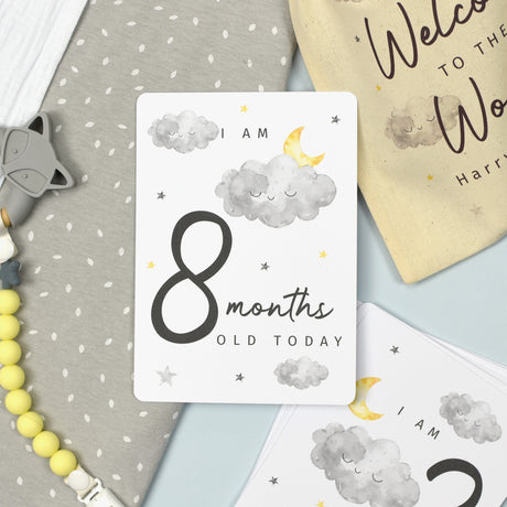 Personalised Baby Milestone Cards Set: 3 - Keepsakes By Gift Moments