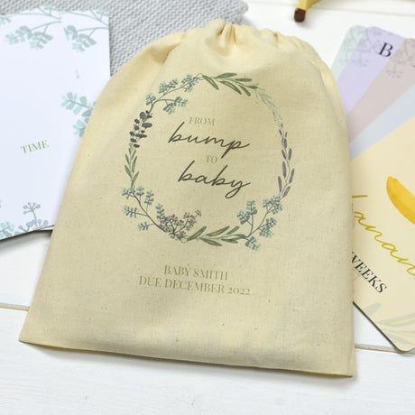 Personalised Milestone Cards in Drawstring Bag: 5 - Keepsakes By Gift Moments