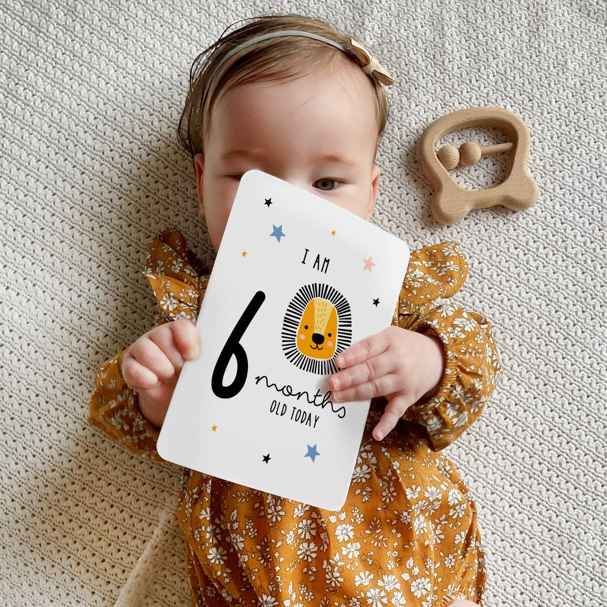 Personalised Safari Milestone Cards in Bag: 2 - Keepsakes By Gift Moments