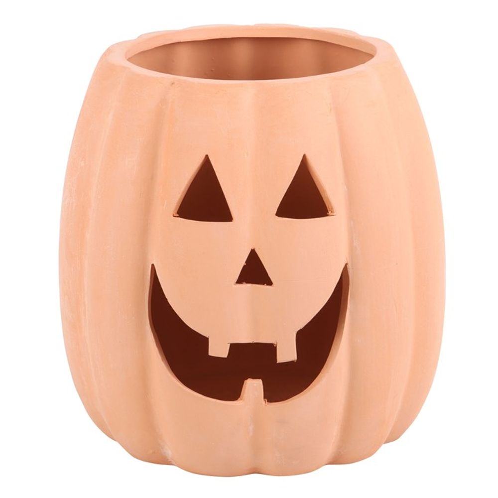 Terracotta Cut Out Pumpkin Decoration 25cm: 1 - By Gift Moments