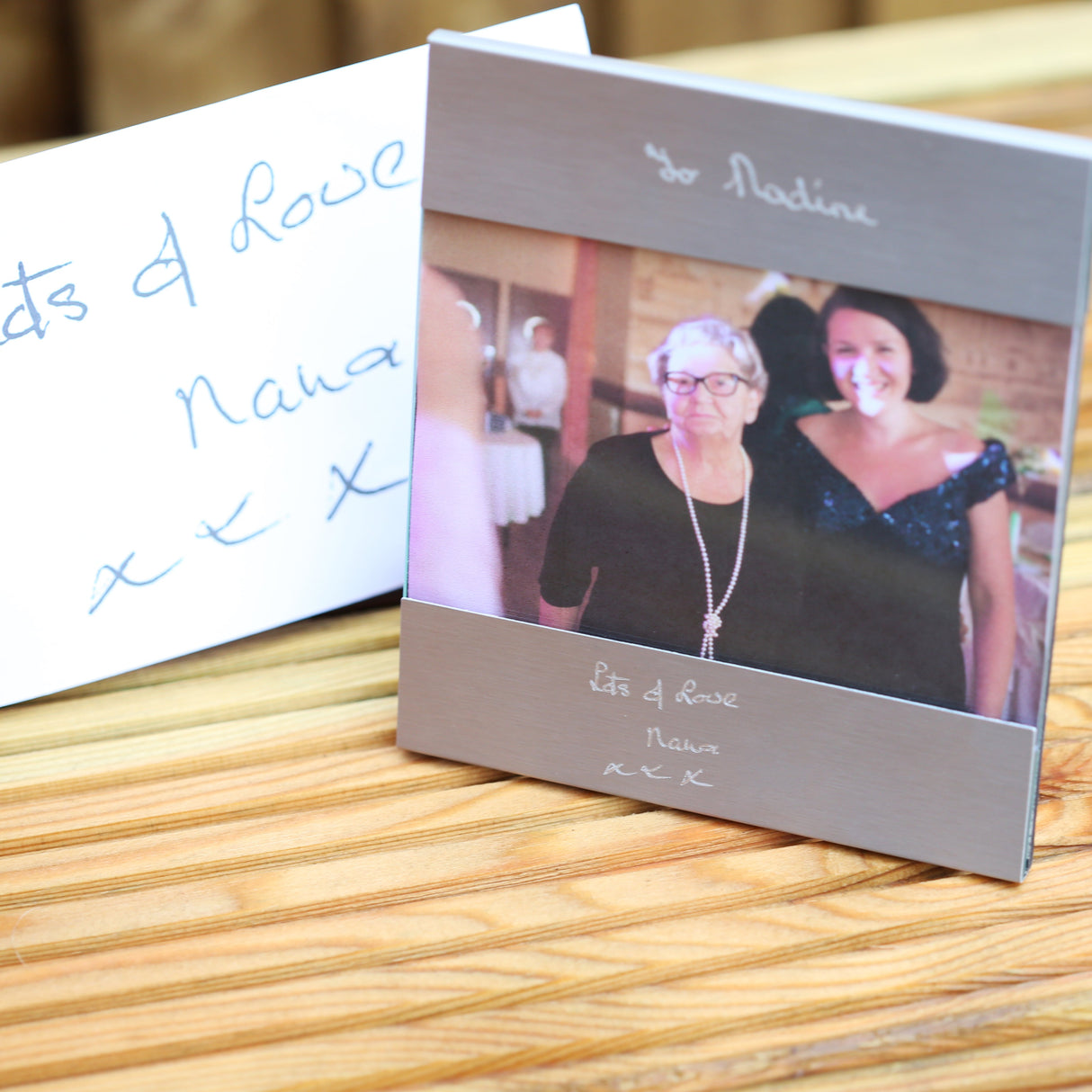 Personalised Handwriting Photo Frame: 2 - Photo Frames By Gift Moments