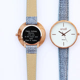 Personalised Ladies Anaii Watch in Lake Blue - Watches at Gift Moments