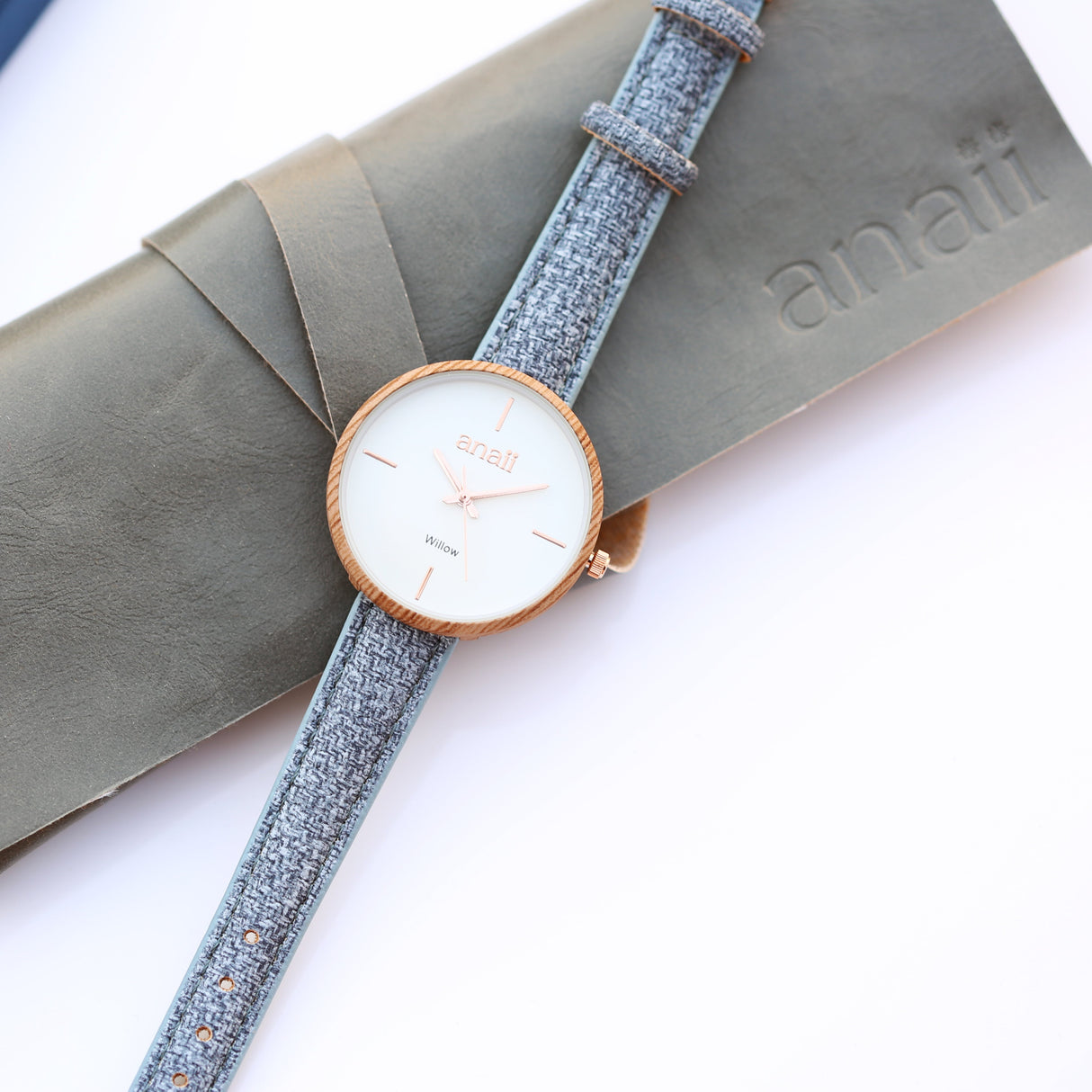 Personalised Ladies Anaii Watch in Lake Blue - Watches at Gift Moments