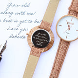 Ladies Anaii Hazel Wood Engraved Watch: 1 - Watches By Gift Moments