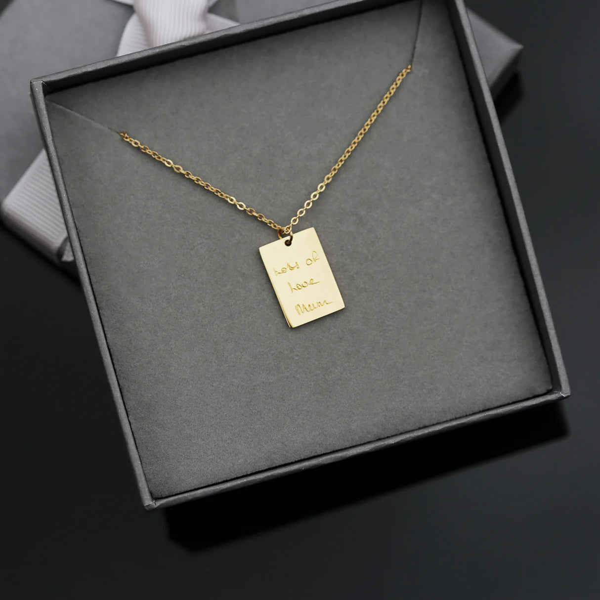 Personalised Handwriting Dazzle Necklace - Necklaces at Gift Moments