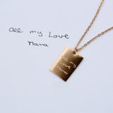 Personalised Handwriting Dazzle Necklace - Necklaces at Gift Moments