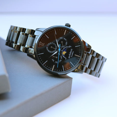 Bespoke Men's Architect Apollo Watch Black - Watches at Gift Moments