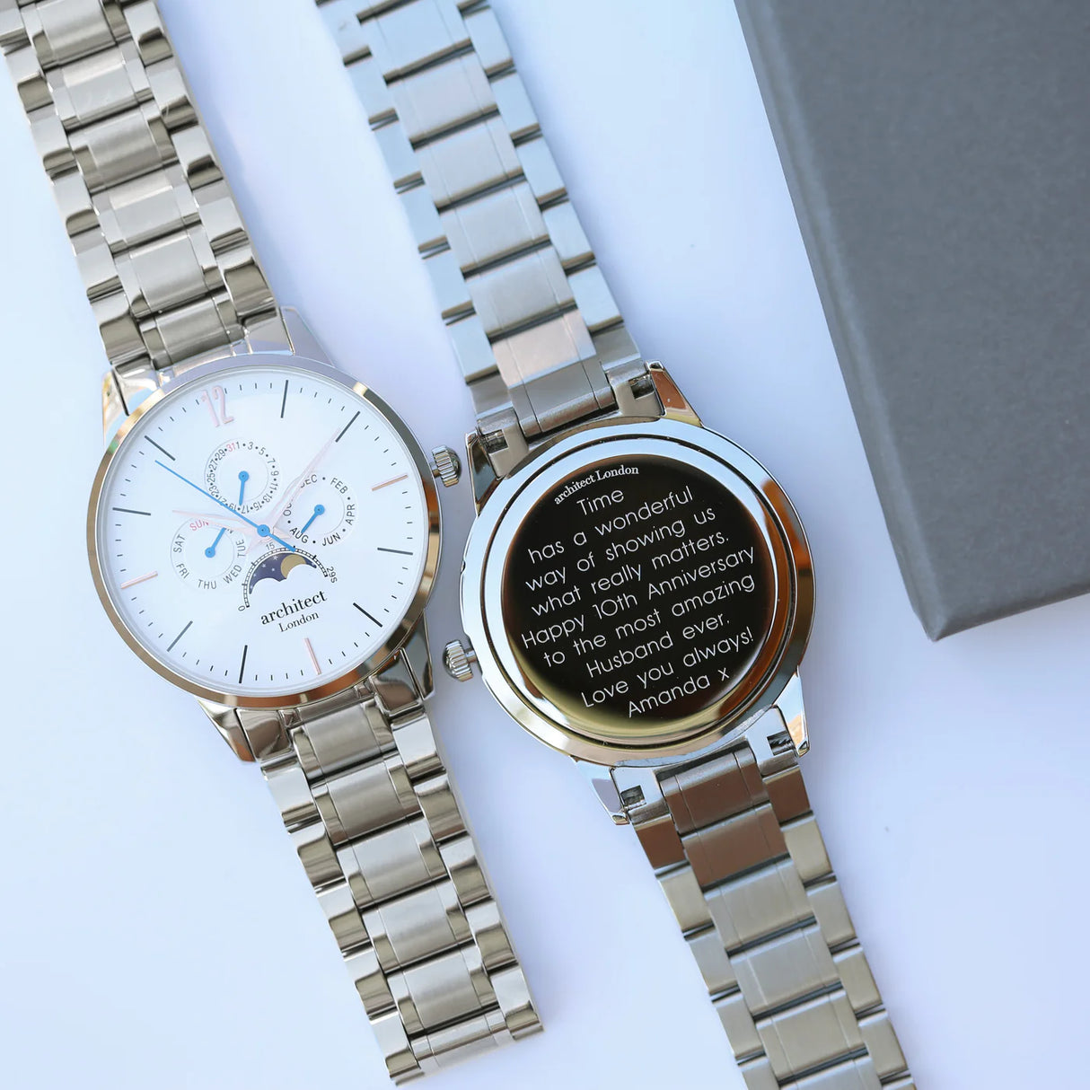 Personalised Men's Architect Apollo Watch White - Watches at Gift Moments