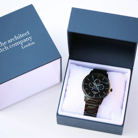 Bespoke Men's Architect Apollo Watch Black - Watches at Gift Moments