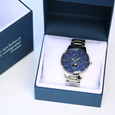 Bespoke Men's Architect Apollo Watch Blue - Watches at Gift Moments