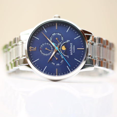 Bespoke Men's Architect Apollo Watch Blue - Watches at Gift Moments