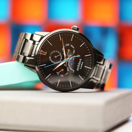 Bespoke Men's Architect Apollo Watch Black - Watches at Gift Moments