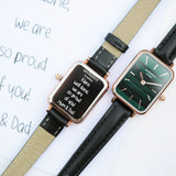 Bespoke Ladies Architēct Lille Watch Pine Green - Watches at Gift Moments