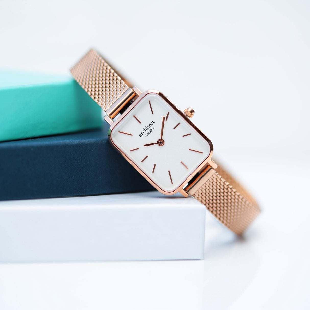 Personalised Ladies Architēct Lille Watch Rose Gold - Watches at Gift Moments