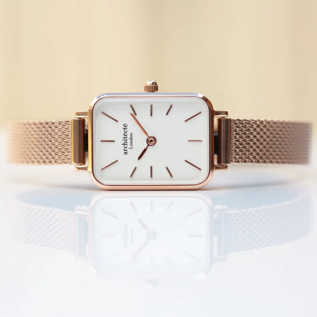 Bespoke Ladies Architēct Lille Watch in Rose Gold - Watches at Gift Moments