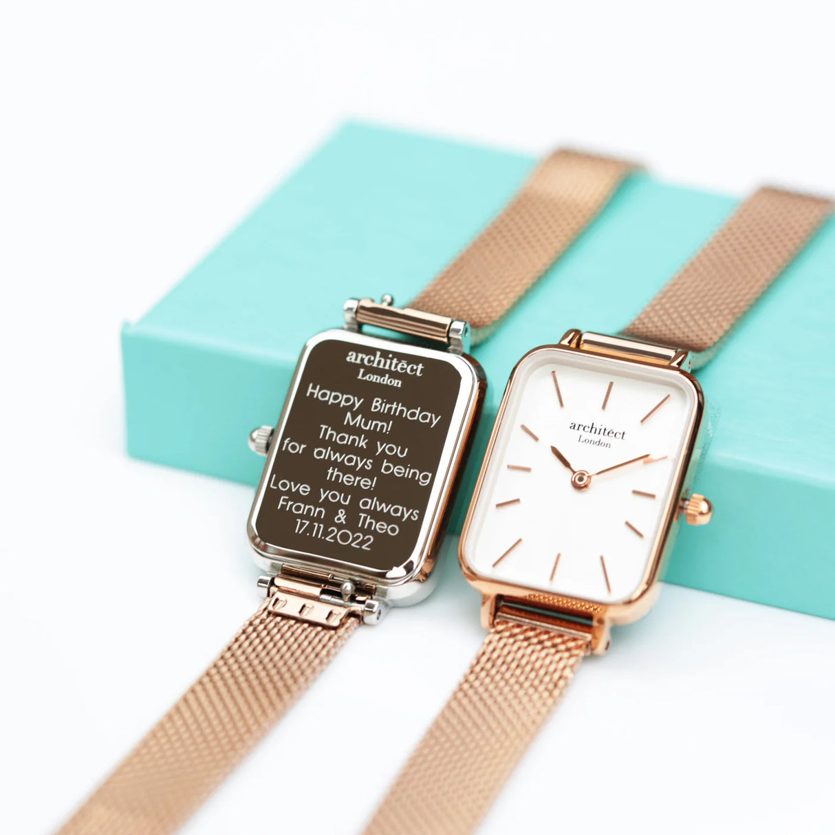 Personalised Ladies Architēct Lille Watch Rose Gold - Watches at Gift Moments